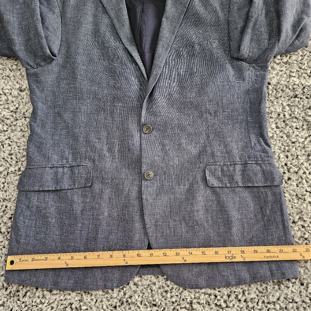 Rodd & Gunn Men's Blue Linen Blazer L Large Sport Fit 2-Button Jacket Sport Coat - Picture 11 of 15